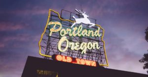 Colorful street art, unique shops, and lively scenes capturing the essence of having a weird weekend in Portland, perfect for travelers seeking quirky and unforgettable experiences.