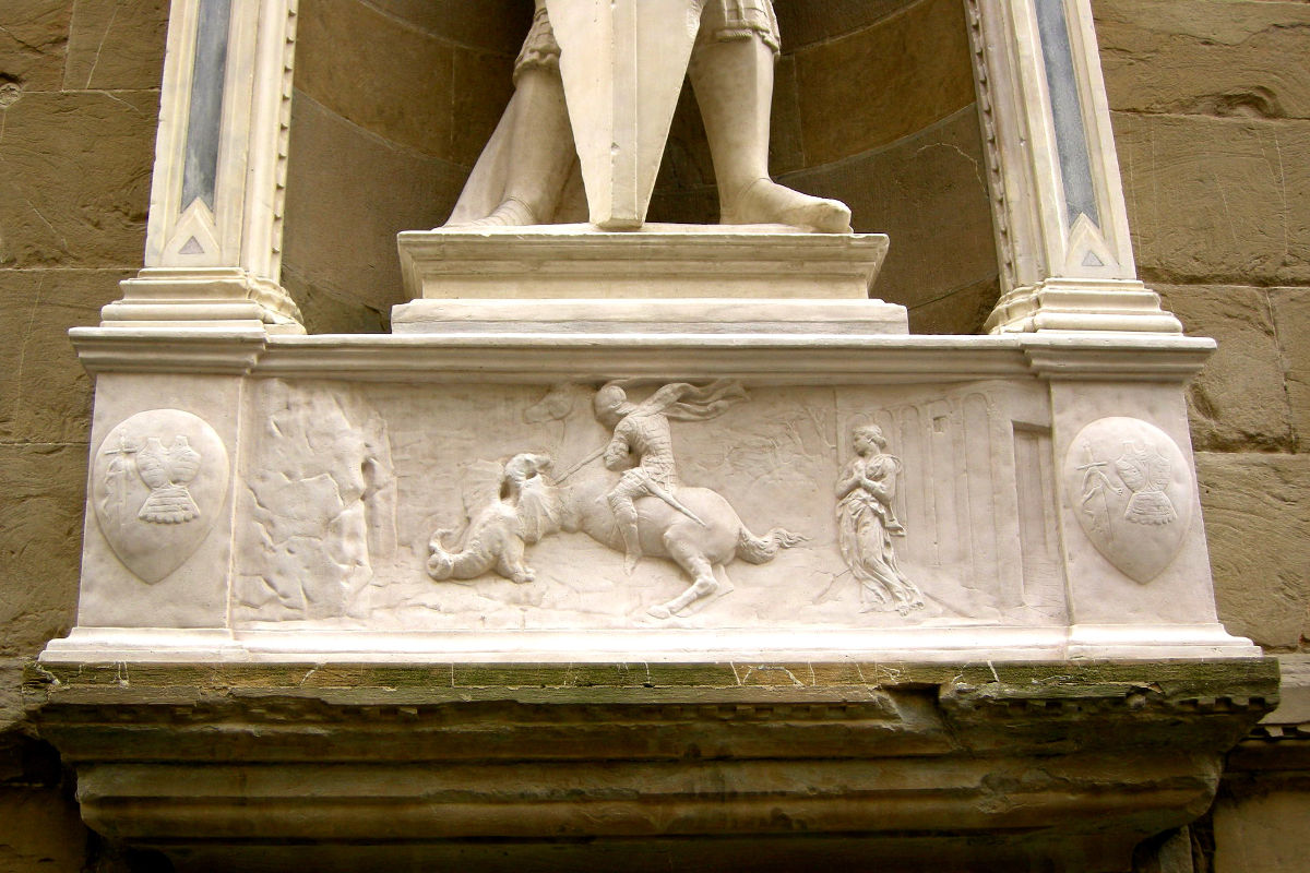 avoid crowds in florence orsanmichele st george relief avoid crowds in florence orsanmichele st george relief
