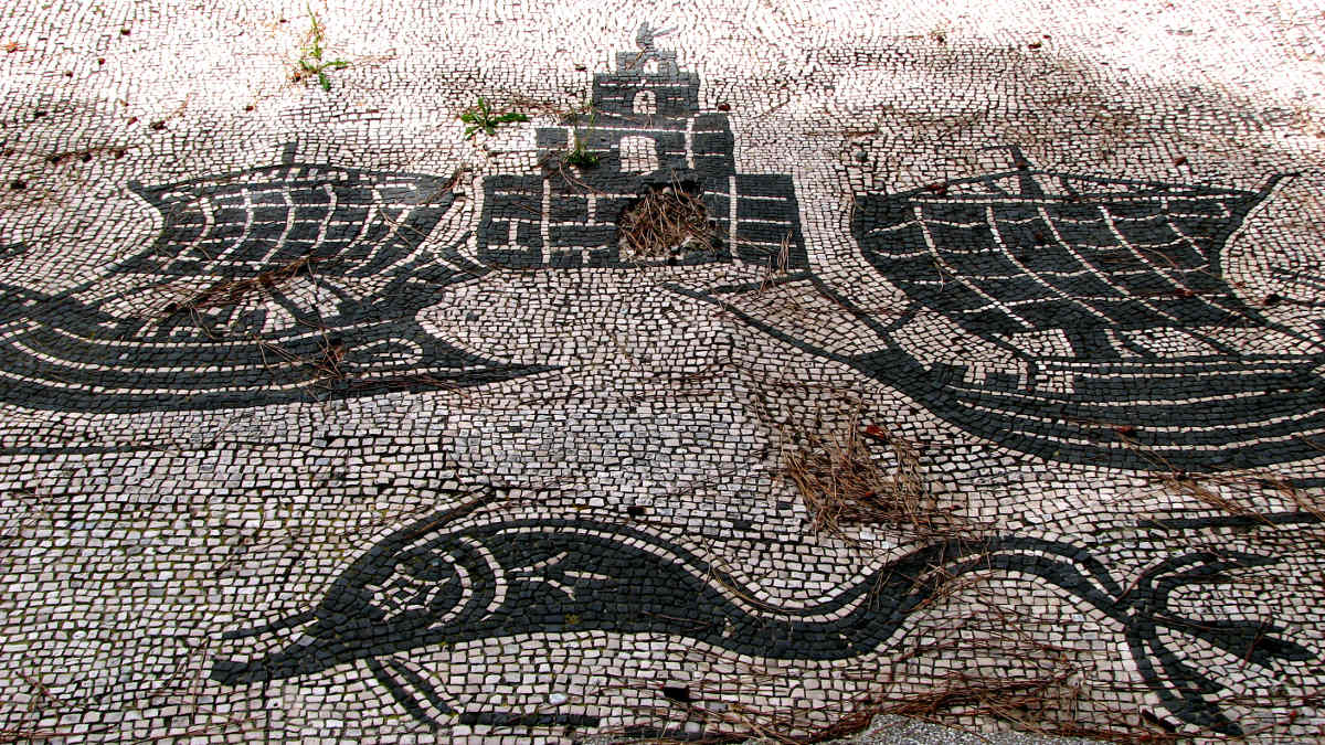 archaeological sites in italy ostia antica mosaic merchants