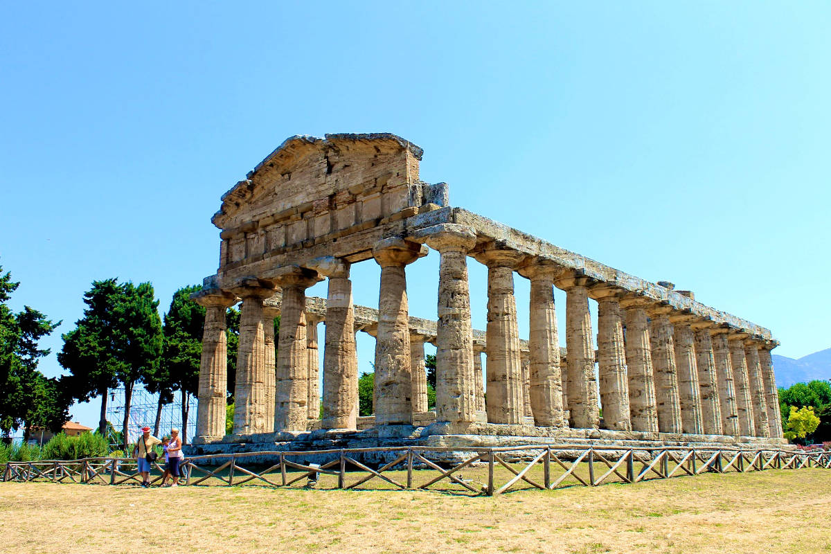 archaeological sites in italy temple of ceres paestum