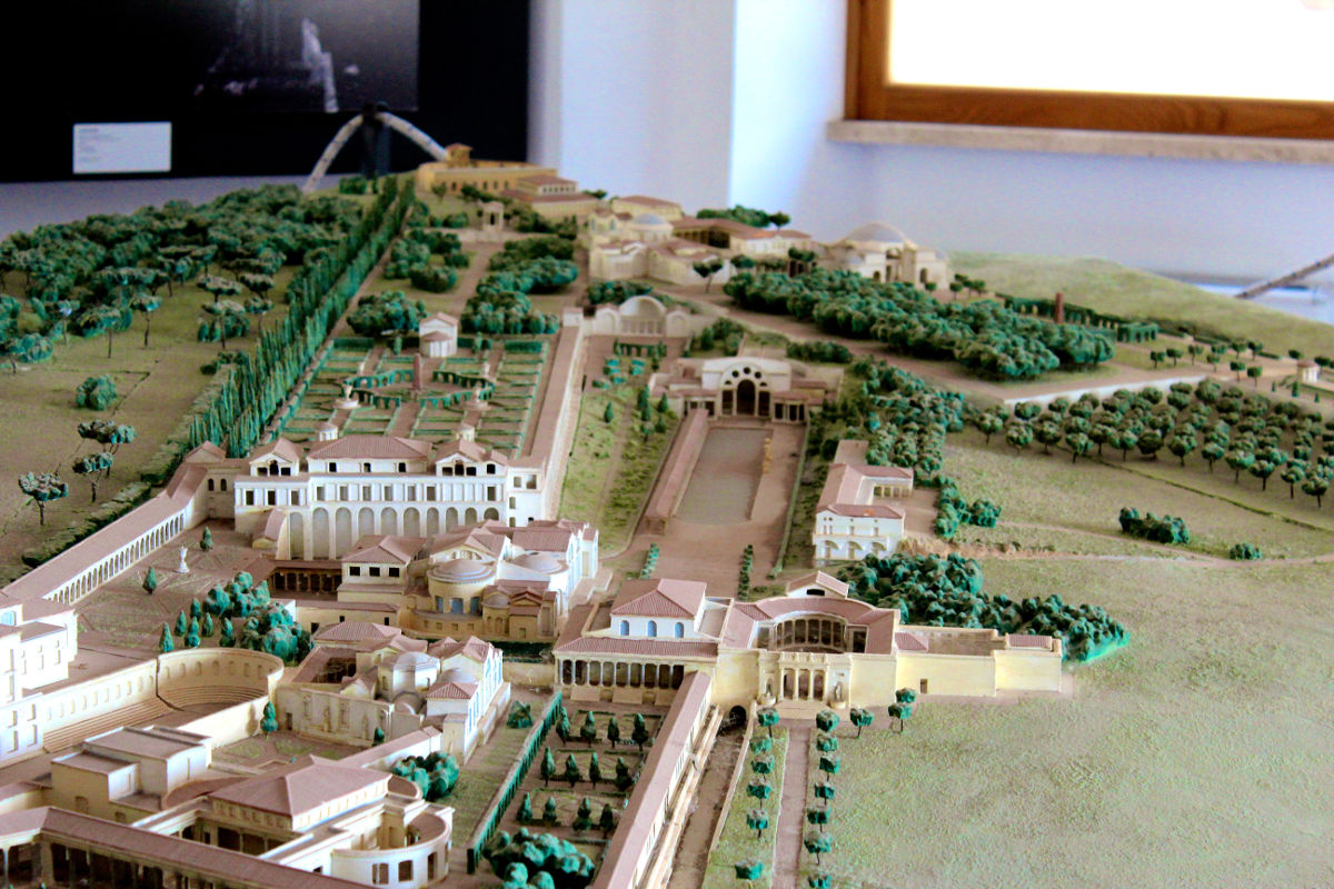 archaeological sites in italy tivoli model villa adriana hadrian italy