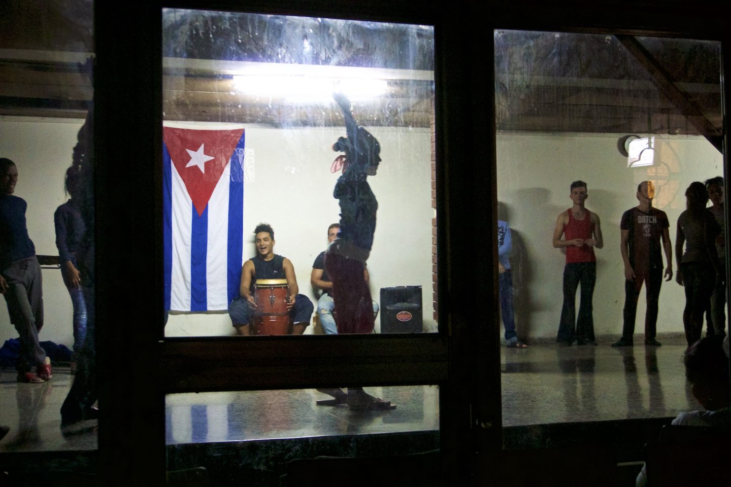 Late night dance lessons in Havana. Daily life in Cuba.