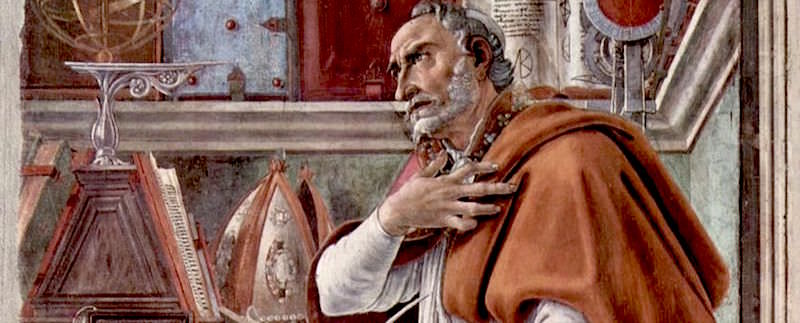 Botticelli Painting of Saint Augustine - The World is a book, and those who do not travel read only one page